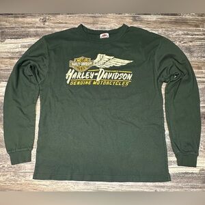 Harley Davidson T-shirt - Huntington WV - Long Sleeve - Dealer Shirt XL USA Made